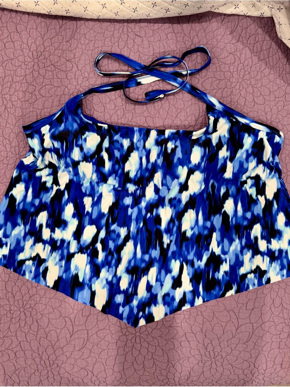 Time and True Halter Style Tankini Top
